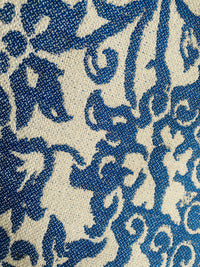 New! SUNBRELLA Indigo Blue Floral Waterproof Indoor Outdoor Upholstery Fabric - Fancy Styles Fabric Pierre Frey Lee Jofa Brunschwig & Fils