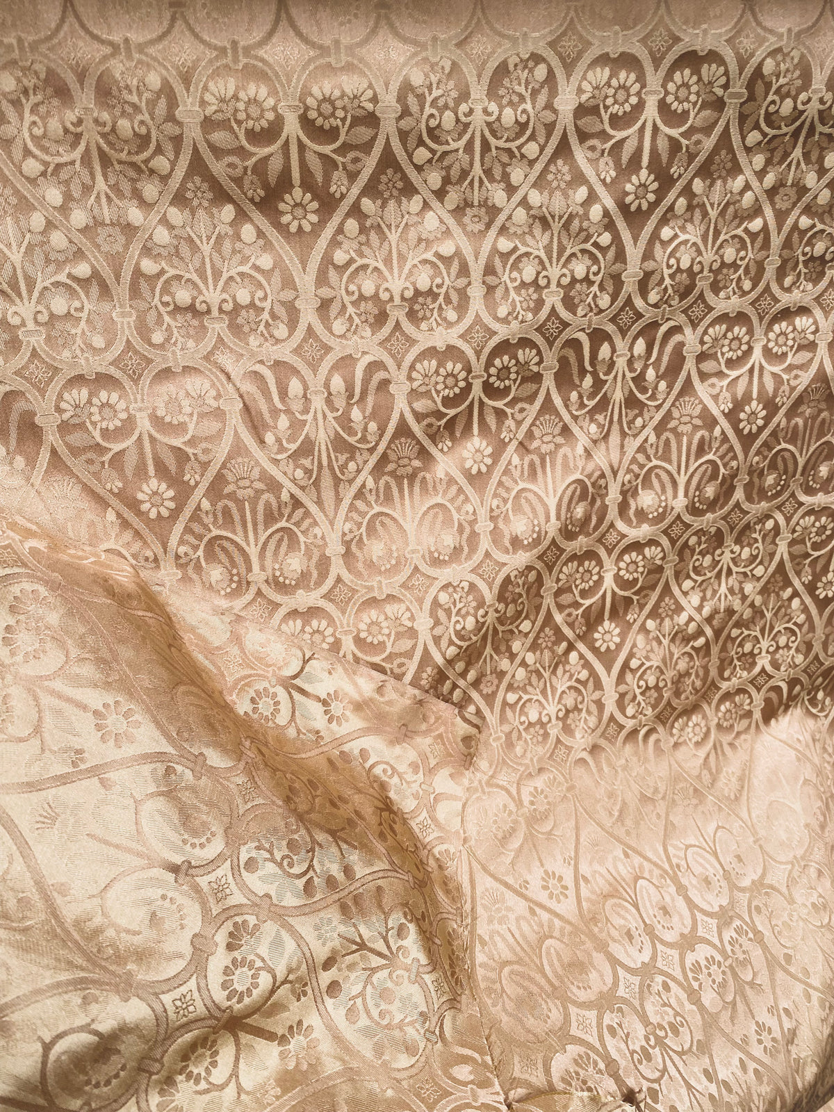 NEW! Princess Heart 100% Silk Satin Novelty Jacquard Damask Fabric- Pink - Fancy Styles Fabric Pierre Frey Lee Jofa Brunschwig & Fils