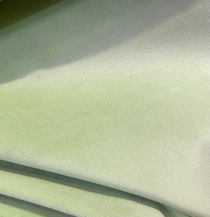 NEW! Prince Burgess Designer Upholstery Cotton Velvet Fabric - Pistachio