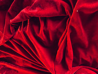 NEW! Prince Jeffrey Red Silk Poly Velvet Fabric - Fancy Styles Fabric Pierre Frey Lee Jofa Brunschwig & Fils