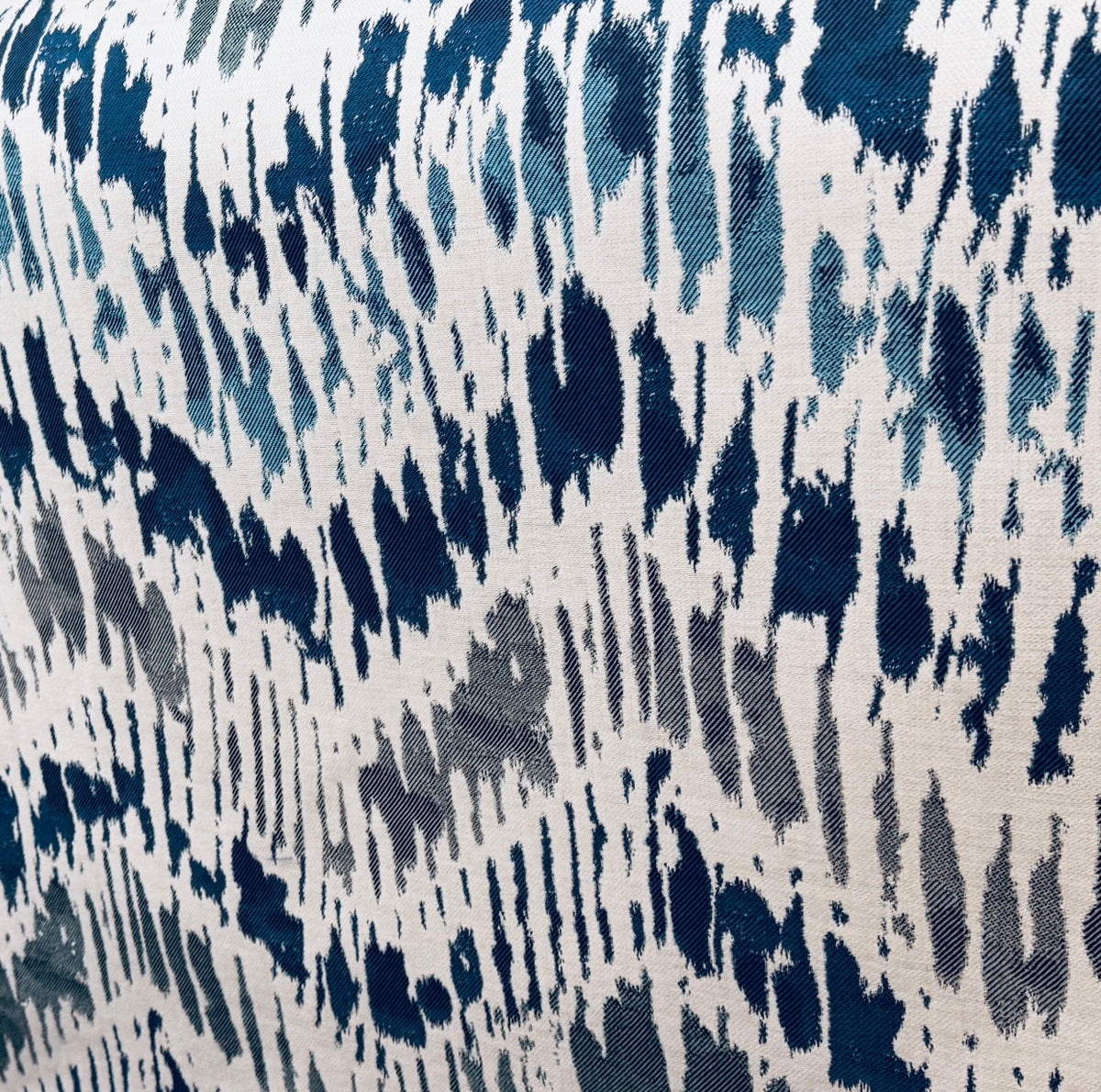 SUNBRELLA Indigo Blue Geometric Waterproof Indoor Outdoor Upholstery Fabric - Fancy Styles Fabric Pierre Frey Lee Jofa Brunschwig & Fils