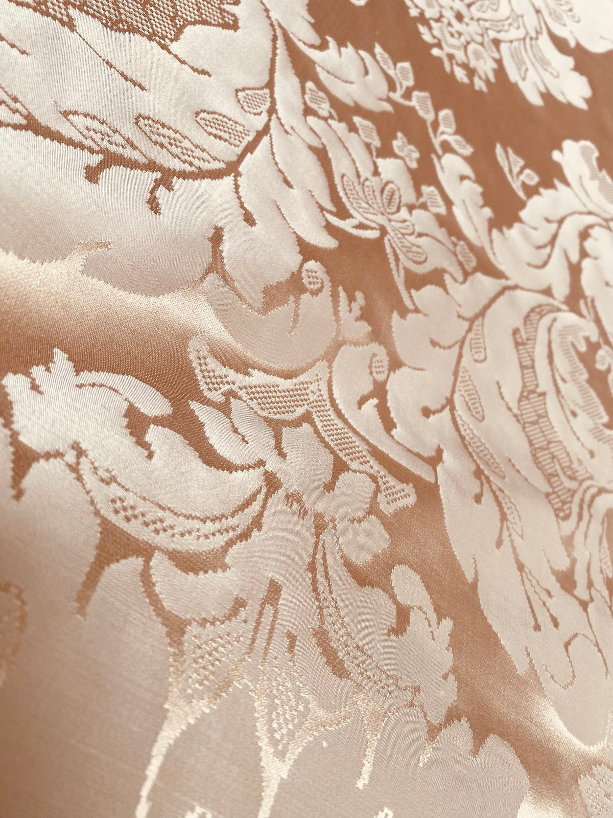 NEW! Princess Pittara 100% Silk Satin Novelty Jacquard Damask Fabric- Pink - Fancy Styles Fabric Pierre Frey Lee Jofa Brunschwig & Fils