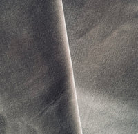 Prince Oliver 100% Cotton made in Belgium Velvet Fabric in Smoke Grey - Fancy Styles Fabric Pierre Frey Lee Jofa Brunschwig & Fils