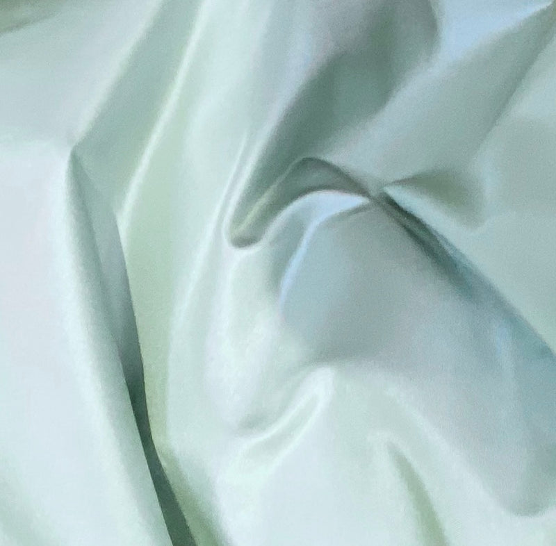 NEW Lady Lisa 100% Silk Taffeta Fabric - Solid Pale Duck Egg Blue