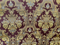 NEW! Duke Riviera Designer Venetian Italian Burnout Medallion Chenille Brocade Gold Brown Fabric Upholstery Style# HG10011 - Fancy Styles Fabric Pierre Frey Lee Jofa Brunschwig & Fils