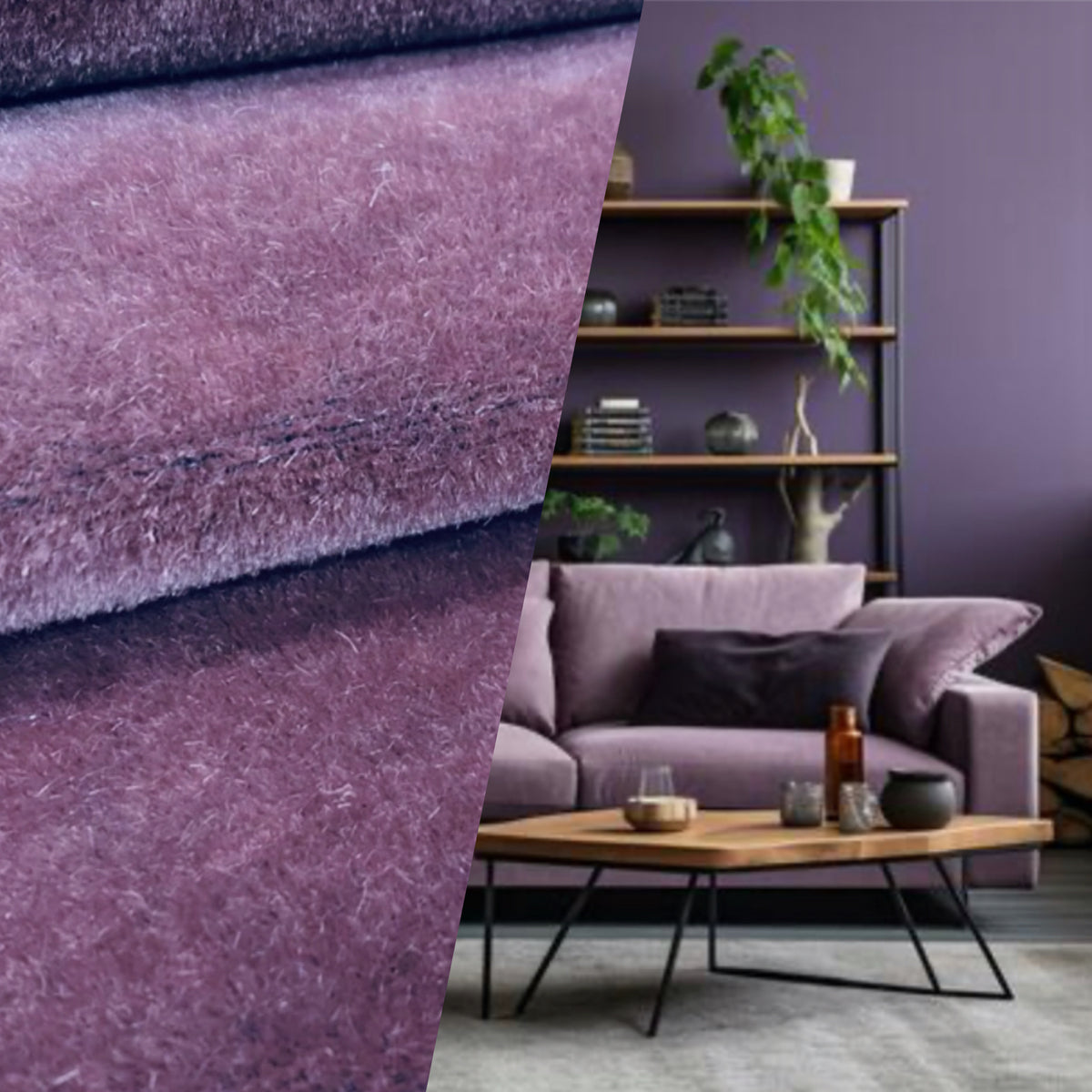 NEW! Prince Hudson- 100% Mohair Upholstery Velvet Fabric - Lavender - Fancy Styles Fabric Pierre Frey Lee Jofa Brunschwig & Fils