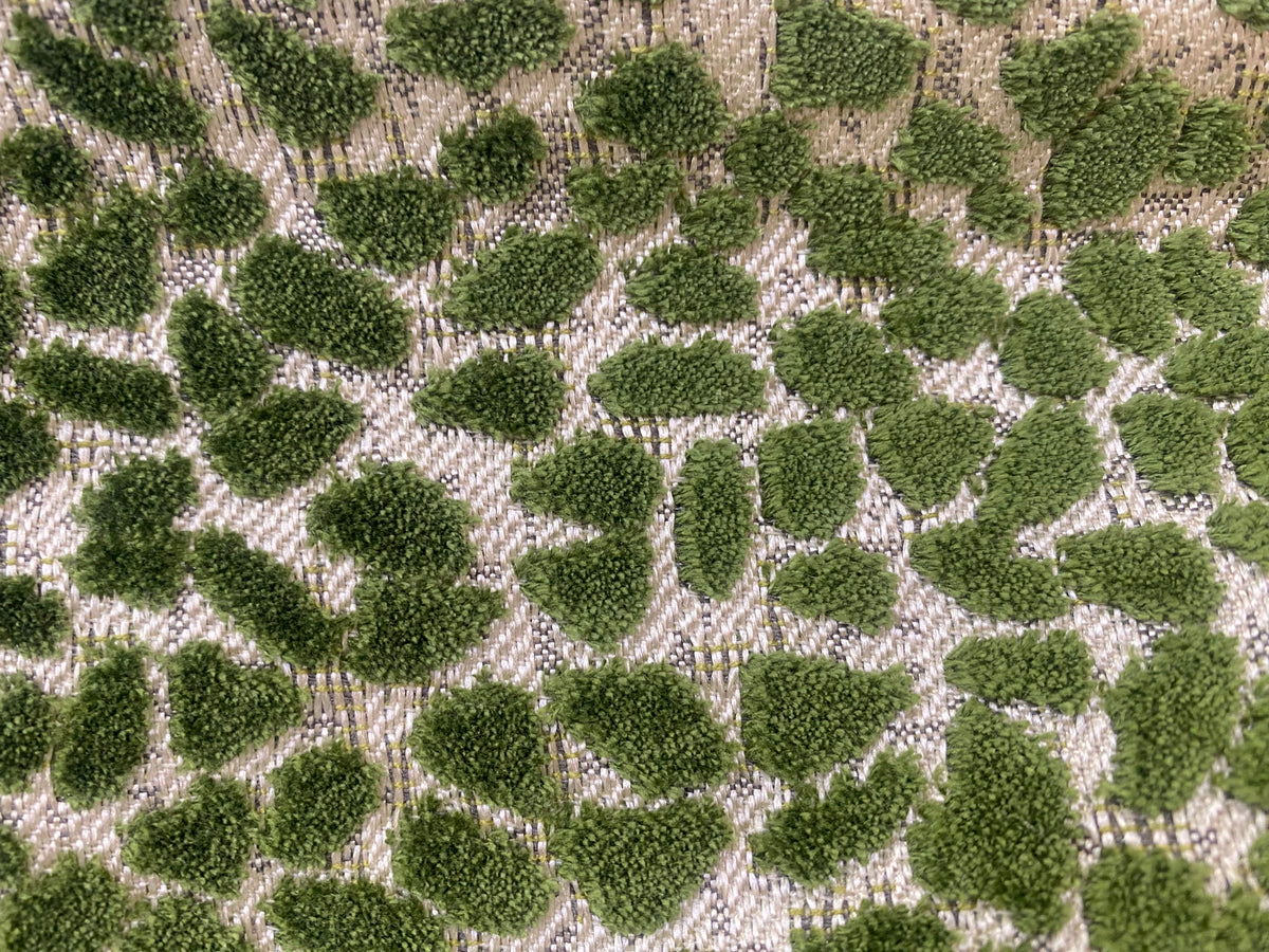 NEW King Cohen Leopard Novelty Upholstery Velvet Fabric Leaf Green Style# CC10001 - Fancy Styles Fabric Pierre Frey Lee Jofa Brunschwig & Fils