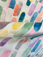 NEW! Emperor Ellis Designer Italian Burnout Multicolor Fabric for Upholstery