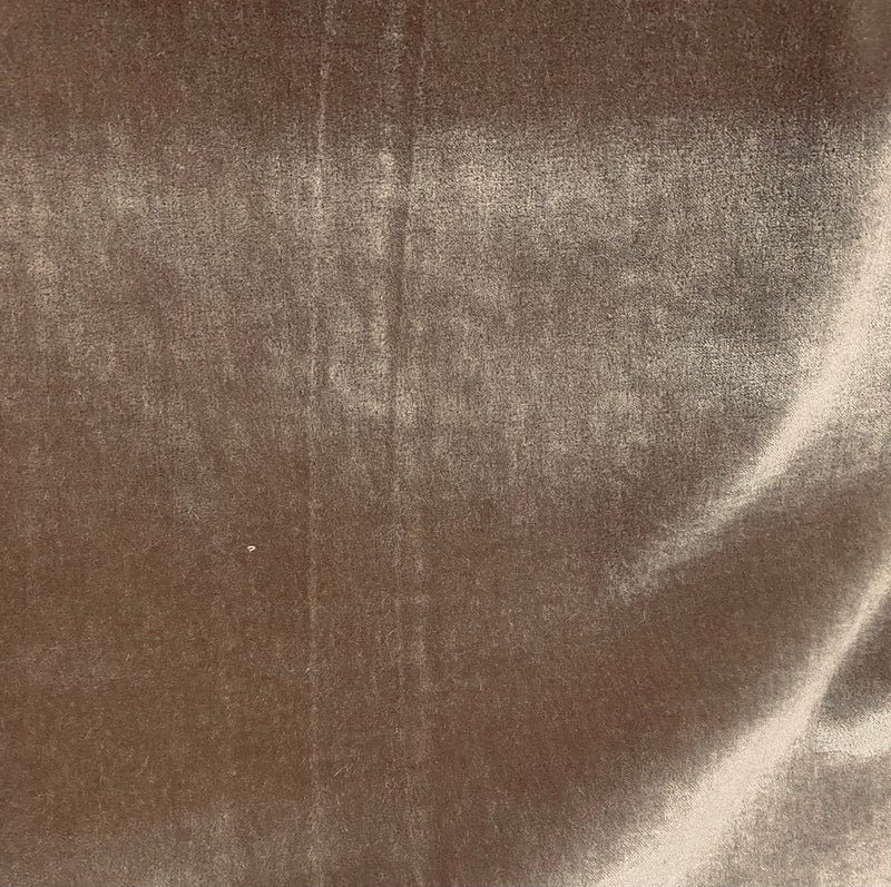 NEW! Prince Hudson- 100% Mohair Upholstery Velvet Fabric - Taupe