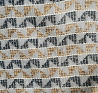 New! SUNBRELLA Taupe and Indigo Blue Boucle Waterproof Indoor Outdoor Upholstery Fabric - Fancy Styles Fabric Pierre Frey Lee Jofa Brunschwig & Fils