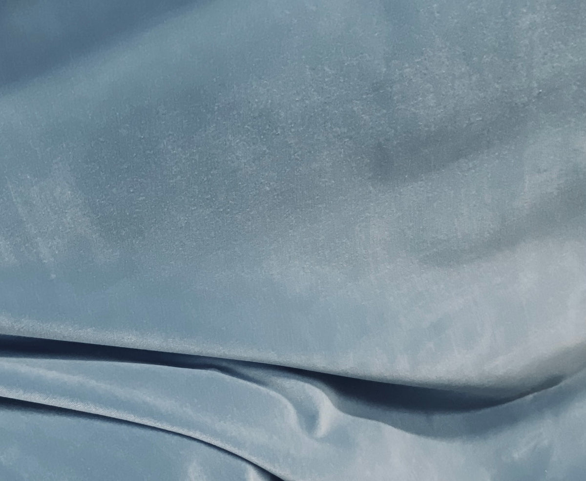 New Prince Oliver 100% Cotton made in Belgium Velvet Fabric in Bel Air Blue - Fancy Styles Fabric Pierre Frey Lee Jofa Brunschwig & Fils