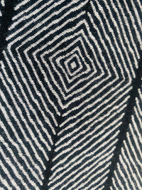 New! SUNBRELLA Black and White Tribal Geometric Waterproof Indoor Outdoor Upholstery Fabric - Fancy Styles Fabric Pierre Frey Lee Jofa Brunschwig & Fils