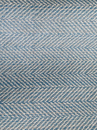 New! SUNBRELLA Blue Chevron Herringbone Waterproof Indoor Outdoor Upholstery Fabric - Fancy Styles Fabric Pierre Frey Lee Jofa Brunschwig & Fils
