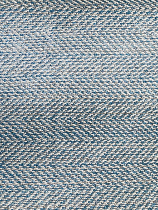 New! SUNBRELLA Blue Chevron Herringbone Waterproof Indoor Outdoor Upholstery Fabric - Fancy Styles Fabric Pierre Frey Lee Jofa Brunschwig & Fils