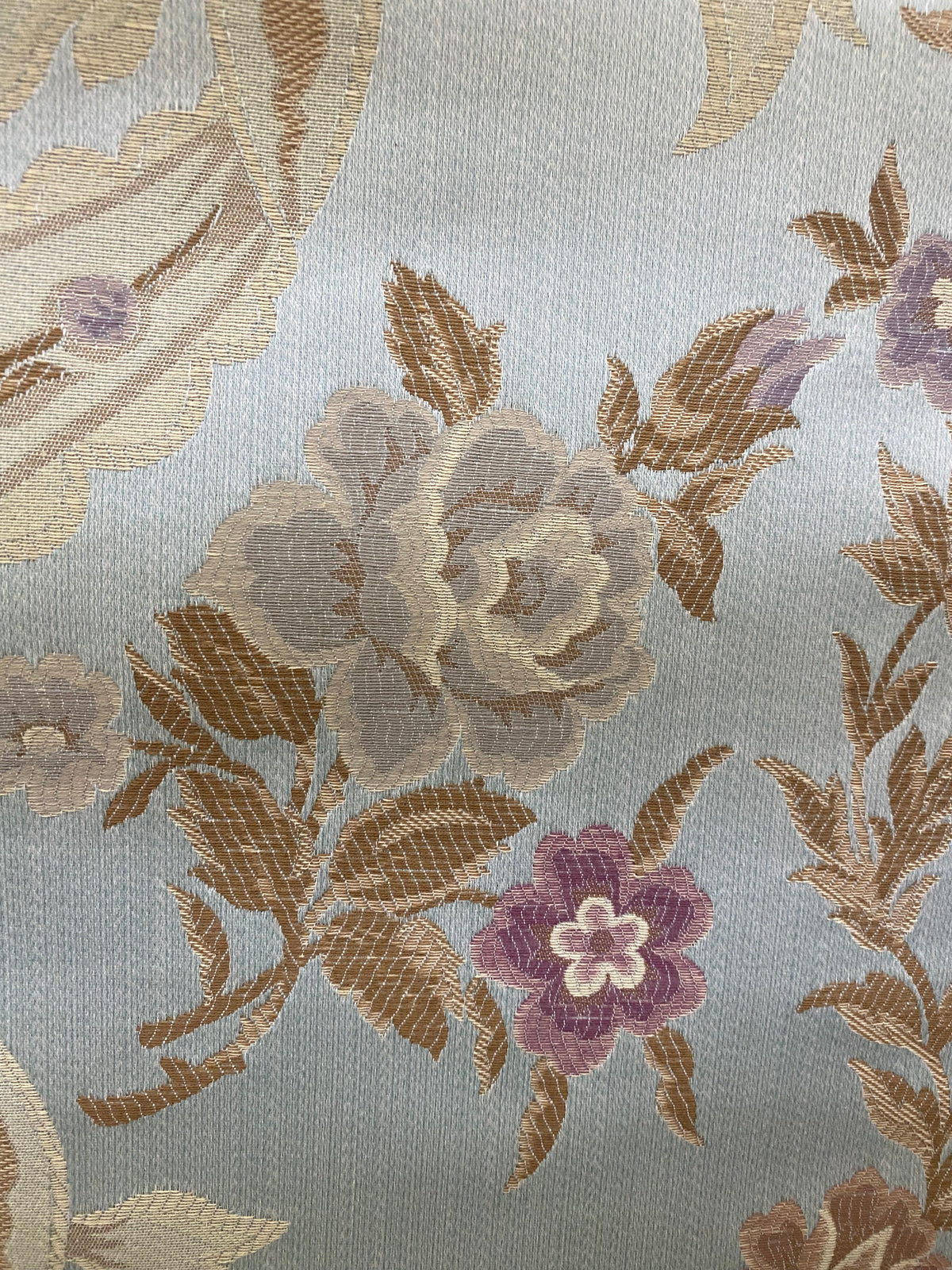 NEW Queen Marionette Novelty Ritz Neoclassical Brocade Medallion Floral Aubusson Satin Fabric - Ivory - Fancy Styles Fabric Pierre Frey Lee Jofa Brunschwig & Fils