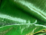 NEW! Queen of The Dark- Leaf Green 100% Silk Velvet Fabric with Interfacing