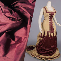 NEW Duchess Mable 100% Silk Dupioni - Solid Merlot - Fancy Styles Fabric Pierre Frey Lee Jofa Brunschwig & Fils