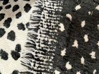 NEW Duchess Logan Snow Leopard Dalmation Novelty Upholstery Velvet White and Black