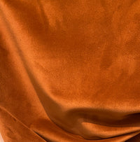 NEW Princess Paulette Heavy Weight Soft Velvet Upholstery Fabric - Terra Cotta - Fancy Styles Fabric Pierre Frey Lee Jofa Brunschwig & Fils