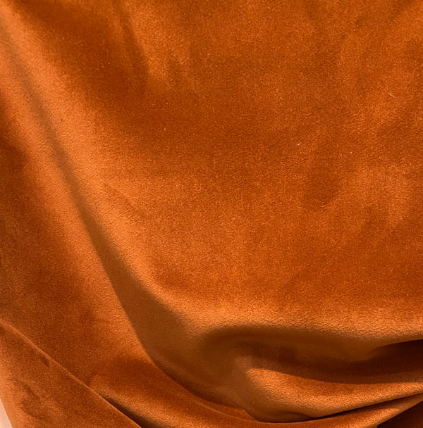 NEW Princess Paulette Heavy Weight Soft Velvet Upholstery Fabric - Terra Cotta - Fancy Styles Fabric Pierre Frey Lee Jofa Brunschwig & Fils