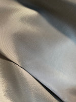 App Sale: Queen Unn Designer “Faux Silk” Fabric in Liquid Light Silver