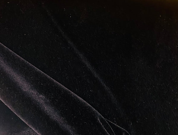 NEW! Prince Hudson- 100% Mohair Upholstery Velvet Fabric - Black - Fancy Styles Fabric Pierre Frey Lee Jofa Brunschwig & Fils