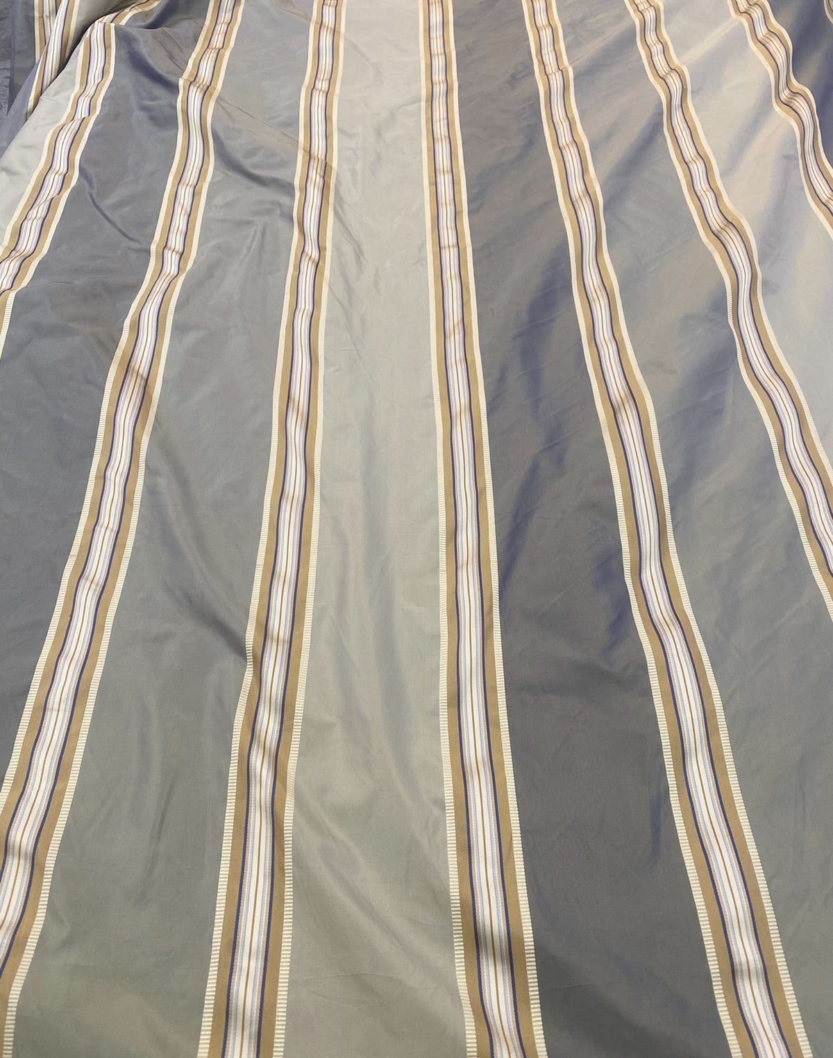 NEW On Sale! Schumacher 100% Silk Taffeta Ribbon Stripes Fabric - Fancy Styles Fabric Pierre Frey Lee Jofa Brunschwig & Fils