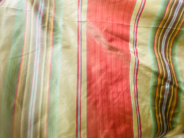 NEW Prince Antoine 100% Silk Taffeta Interior Design Fabric Stripes Motif - Fancy Styles Fabric Pierre Frey Lee Jofa Brunschwig & Fils