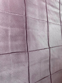 NEW Queen Lila Designer 100% Silk Dupioni - Pintuck Diamond Motif- Pink - Fancy Styles Fabric Pierre Frey Lee Jofa Brunschwig & Fils