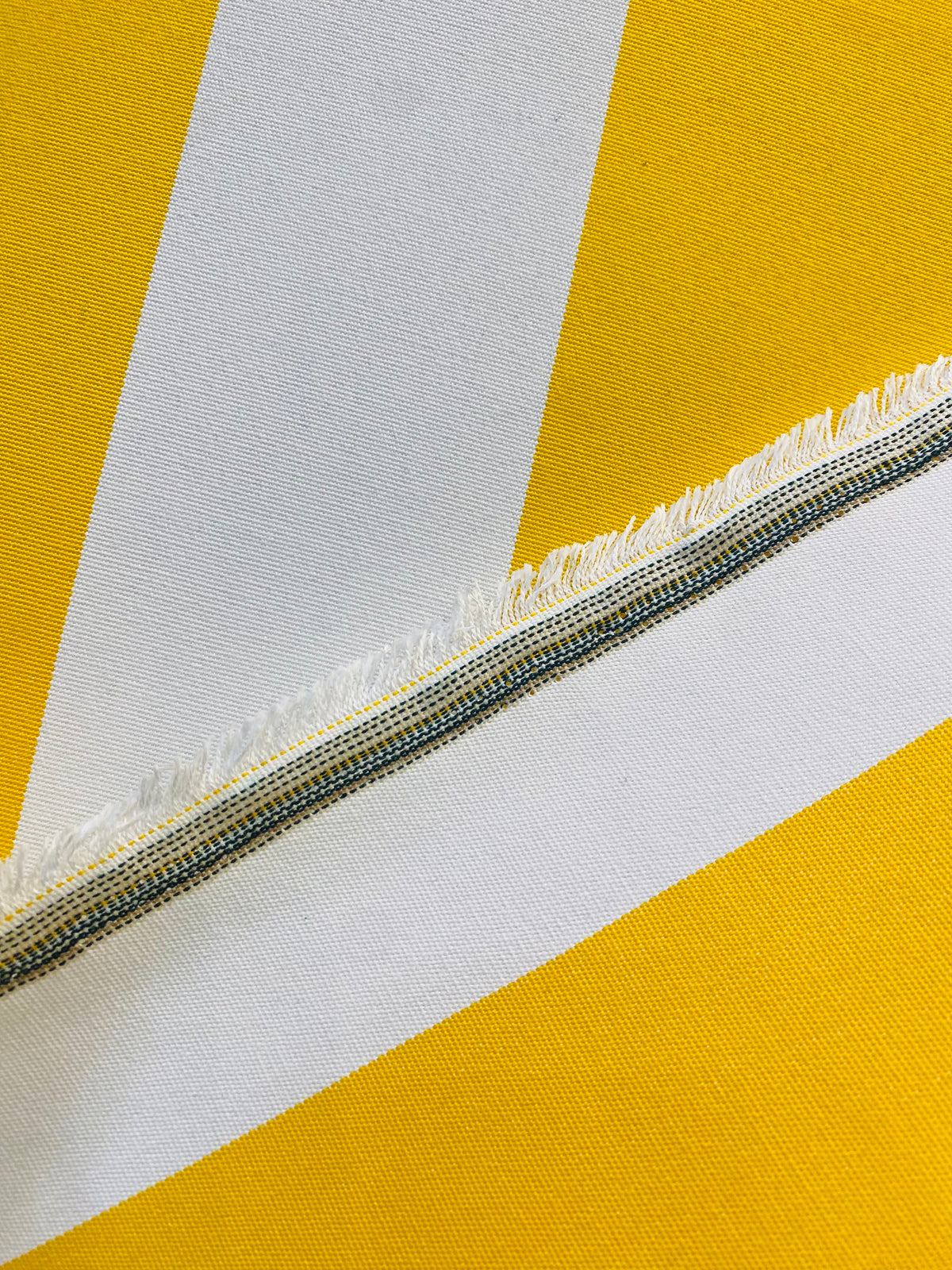 NEW Lady Jacqueline Solid Yellow Waterproof Decorating Fabric - 3” Stripes - Upholstery 55” Wide - Fancy Styles Fabric Pierre Frey Lee Jofa Brunschwig & Fils