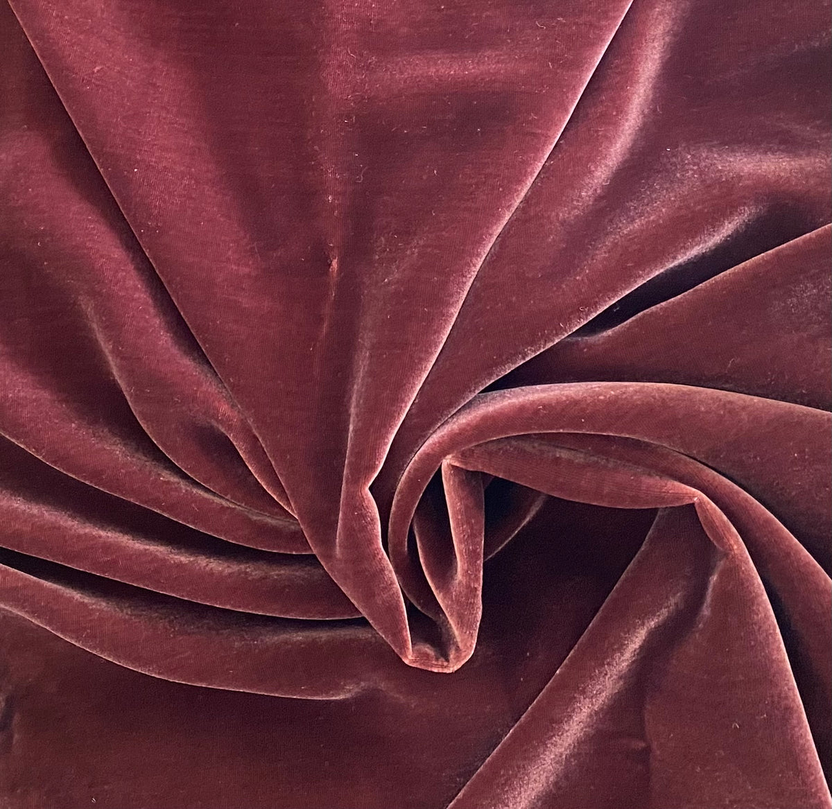 NEW! Miss Bonnie Designer Silk & Rayon Velvet Fabric - Rose Merlot- By The Yard- 55” Wide - Fancy Styles Fabric Pierre Frey Lee Jofa Brunschwig & Fils