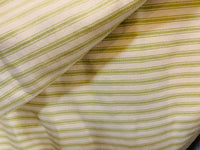 NEW Queen Mandy Designer 100% Cotton Heavyweight 1/4” Stripes Upholstery Fabric - Pistachio Green and Cream - Fancy Styles Fabric Pierre Frey Lee Jofa Brunschwig & Fils