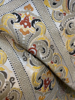 NEW Duke Jannera Designer Medallion Burnout Chenille Velvet Fabric - Pistachio Green- Upholstery