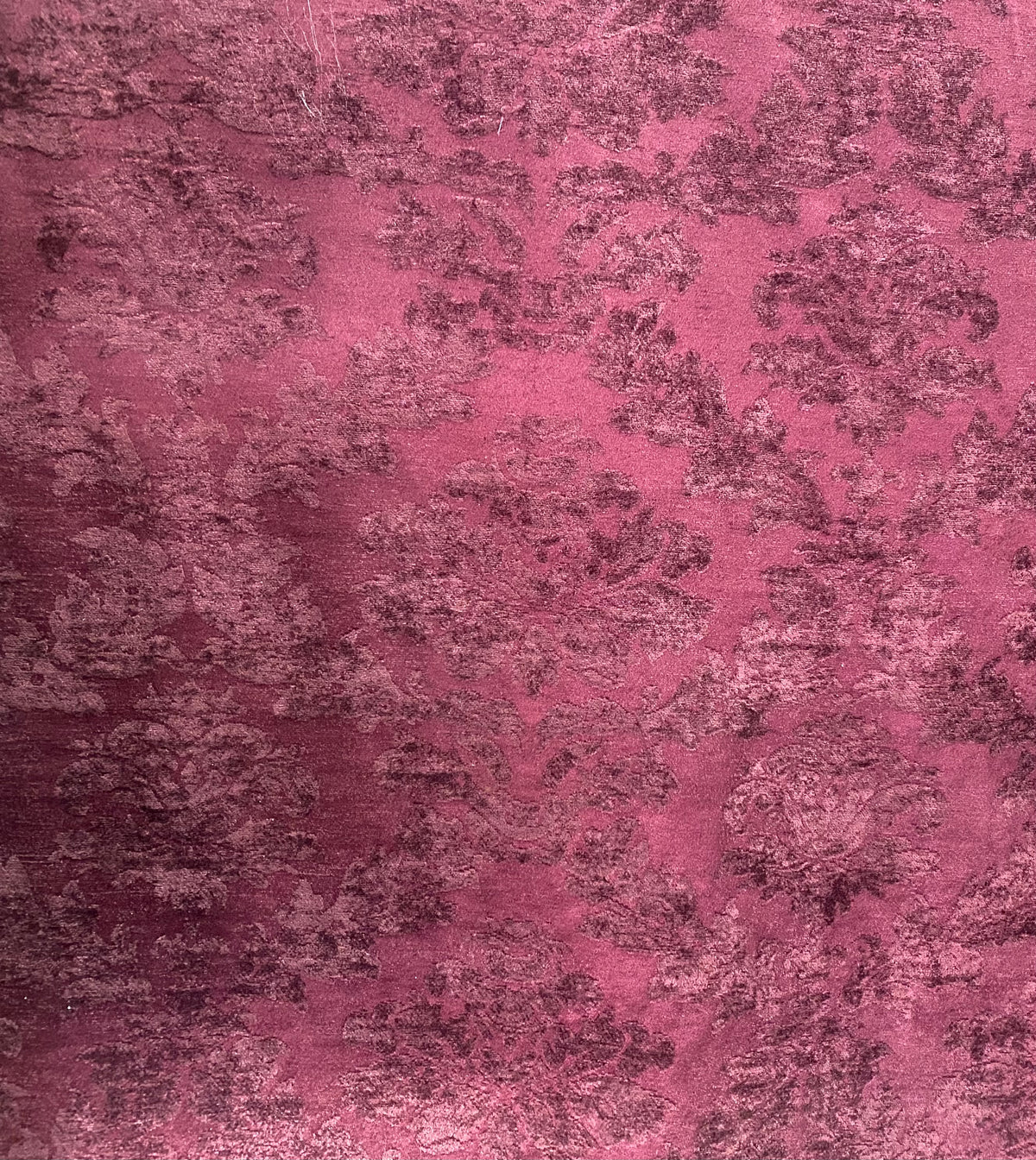 NEW! Lady Janet Designer Medallion Burnout Chenille Velvet Fabric - Antique Red - Fancy Styles Fabric Pierre Frey Lee Jofa Brunschwig & Fils