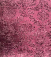 NEW! Lady Janet Designer Medallion Burnout Chenille Velvet Fabric - Antique Red - Fancy Styles Fabric Pierre Frey Lee Jofa Brunschwig & Fils