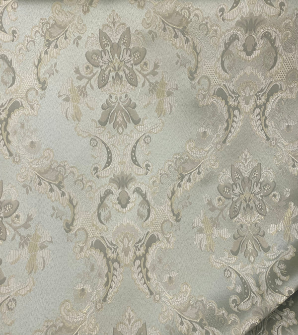 NEW! Prince Lucas Designer Brocade Jacquard Fabric- Antique Pale Green - Fancy Styles Fabric Pierre Frey Lee Jofa Brunschwig & Fils