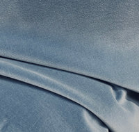 New Prince Oliver 100% Cotton made in Belgium Velvet Fabric in Bel Air Blue - Fancy Styles Fabric Pierre Frey Lee Jofa Brunschwig & Fils