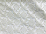 NEW! Duke Fiante Brocade Satin Fabric- White- Damask Upholstery Neoclassical Louis