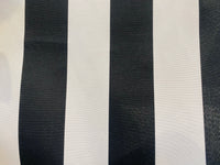 NEW Lady Jacqueline Solid Black Waterproof Decorating Fabric - 3” Black And White Stripes - Upholstery 55” Wide - Fancy Styles Fabric Pierre Frey Lee Jofa Brunschwig & Fils