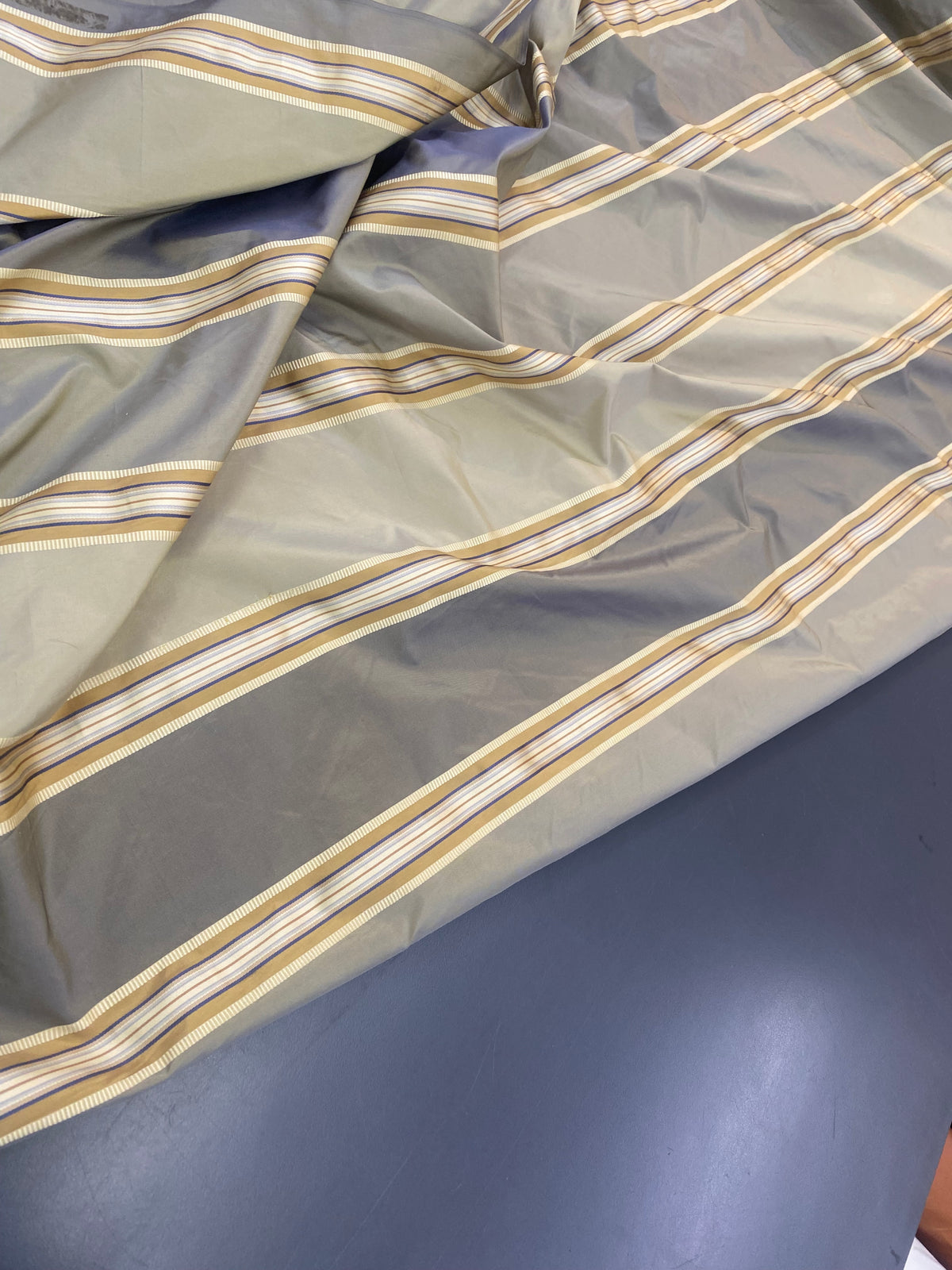 NEW On Sale! Schumacher 100% Silk Taffeta Ribbon Stripes Fabric - Fancy Styles Fabric Pierre Frey Lee Jofa Brunschwig & Fils