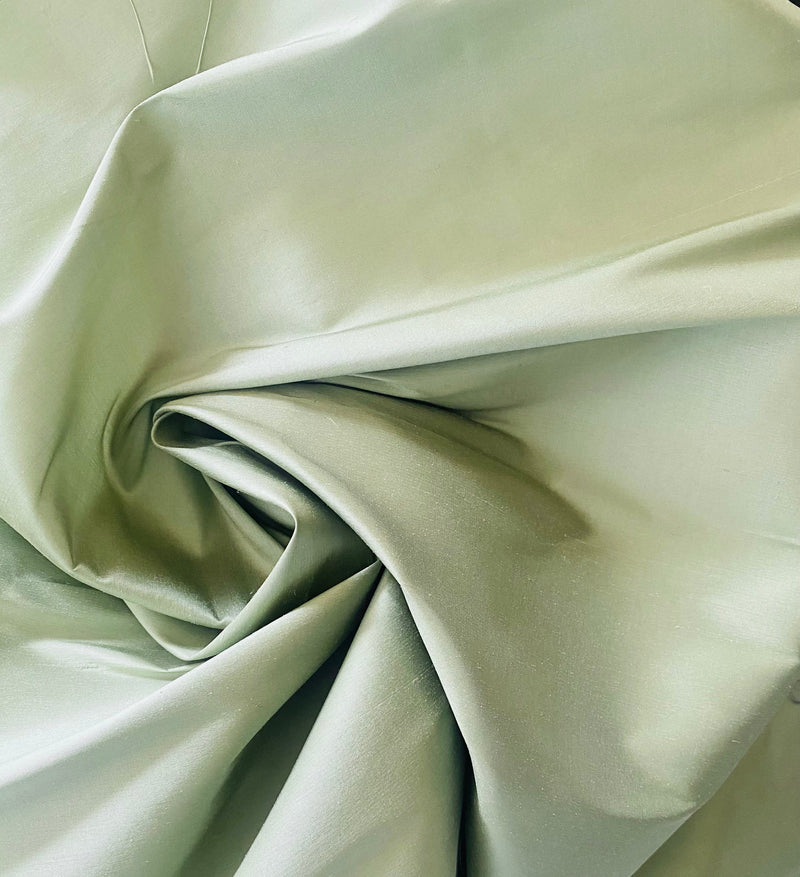 App Sale: Restocked!!! Duchess Mable Designer 100% Silk Dupioni Fabric in Solid Duck Egg Green