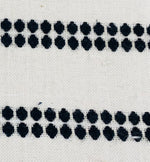 New! SUNBRELLA Novelty Boucle Water Repellant Indoor Outdoor Black Dot Double Stripes Upholstery and Decorating Fabric
