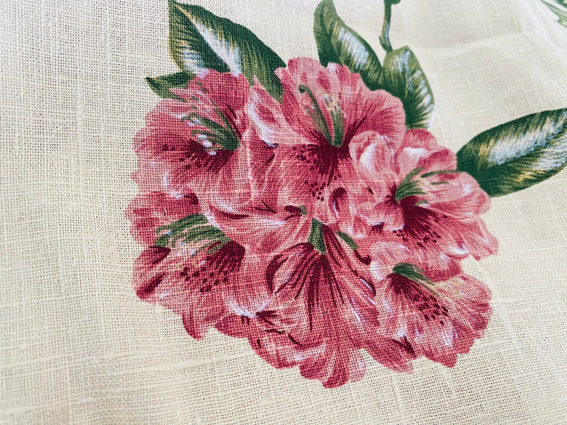 App Sale: Princess Danny Designer 100% Linen Floral Fabric