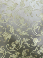 NEW! Prince Percephone Designer Brocade Jacquard Fabric- Antique Pale Green