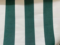 NEW Lady Jacqueline Faded Polo Green Waterproof Decorating Fabric - 3” Green And White Stripes - Upholstery 55” Wide - Fancy Styles Fabric Pierre Frey Lee Jofa Brunschwig & Fils