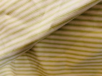 NEW Queen Mandy Designer 100% Cotton Heavyweight 1/4” Stripes Upholstery Fabric - Pistachio Green and Cream - Fancy Styles Fabric Pierre Frey Lee Jofa Brunschwig & Fils