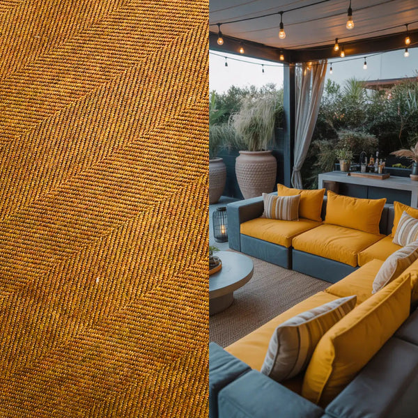 New! SUNBRELLA Rust Orange Chevron Herringbone Waterproof Indoor Outdoor Upholstery Fabric - Fancy Styles Fabric Pierre Frey Lee Jofa Brunschwig & Fils