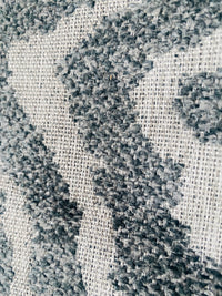 New! SUNBRELLA Grey Zebra Burnout Chenille Waterproof Indoor Outdoor Upholstery Fabric - Fancy Styles Fabric Pierre Frey Lee Jofa Brunschwig & Fils