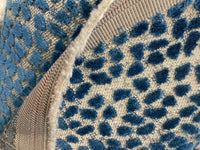 NEW King Cohen Leopard Novelty Upholstery Velvet Fabric Blue Style# CC10002 - Fancy Styles Fabric Pierre Frey Lee Jofa Brunschwig & Fils