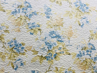 NEW Sale! Queen Leticia Quilted Blanket Fabric Imported from Italy- Upholstery & Drapery- Blue Melange - Fancy Styles Fabric Pierre Frey Lee Jofa Brunschwig & Fils